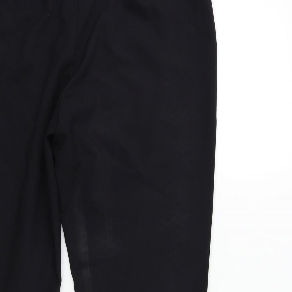 George Womens Black Trousers Size 10 L28 in