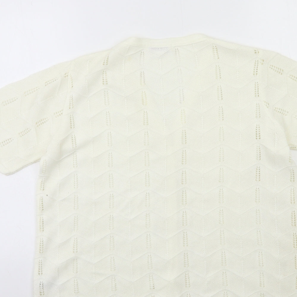 Bonmarché Womens Beige Knit Cardigan Jumper Size M
