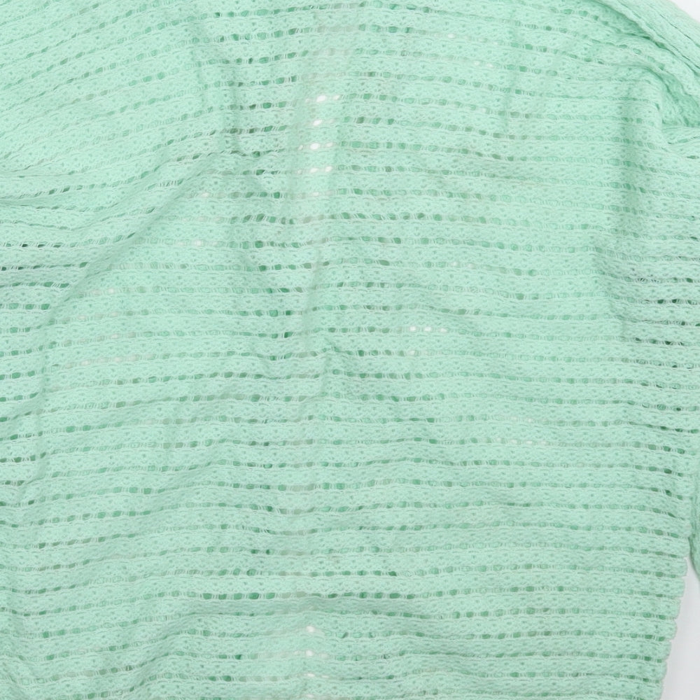 BHS Womens Green Knit Cardigan Jumper Size L