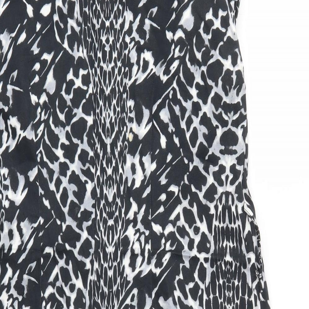 Be Beau Womens Grey Argyle/Diamond Fit & Flare Size 12