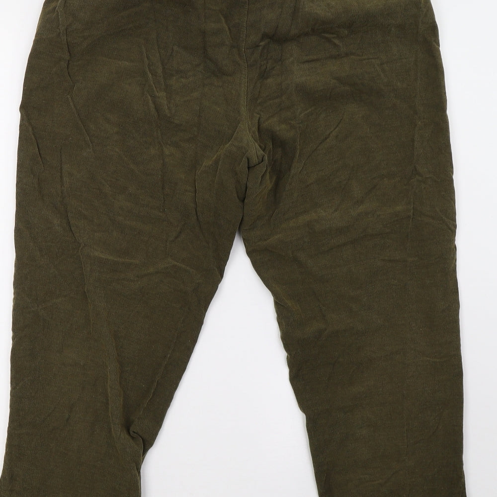 Zara Womens Green Trousers Size M L27 in - Short