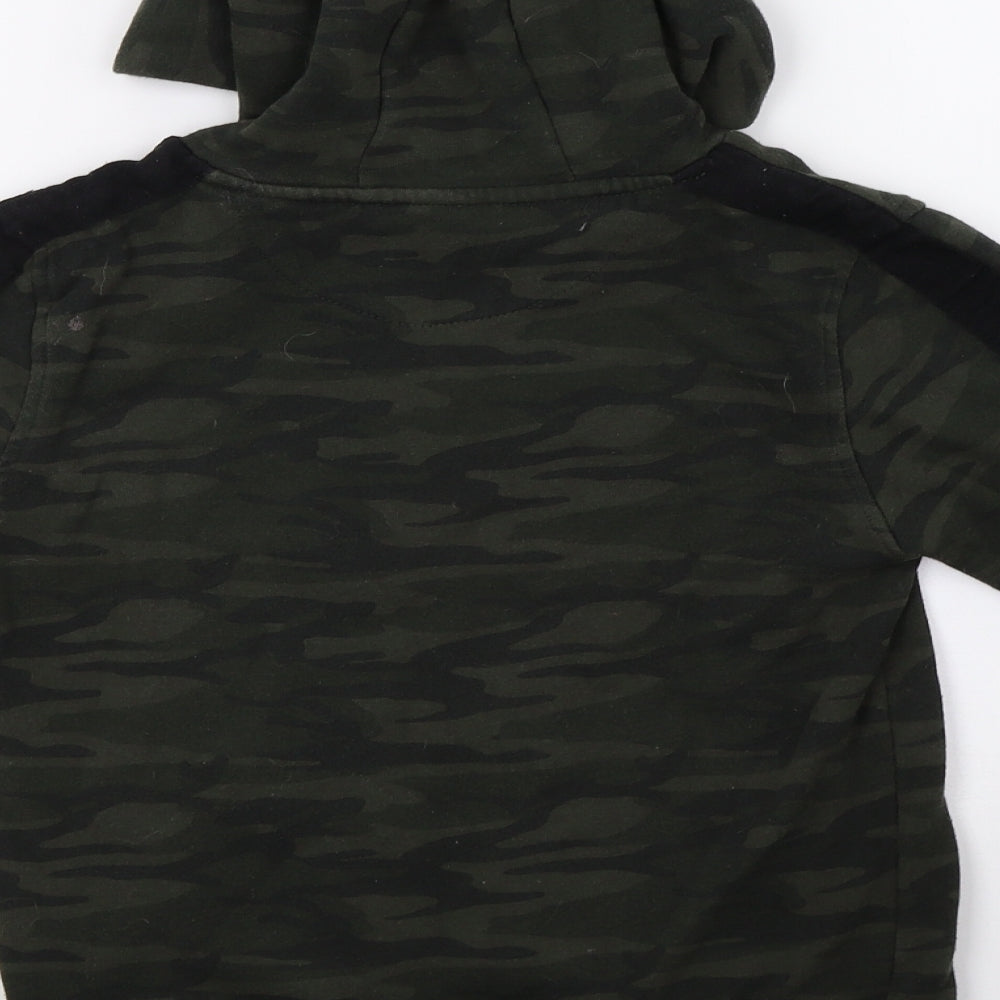 Primark Boys Green Camouflage Pullover Hoodie Size 8-9 Years