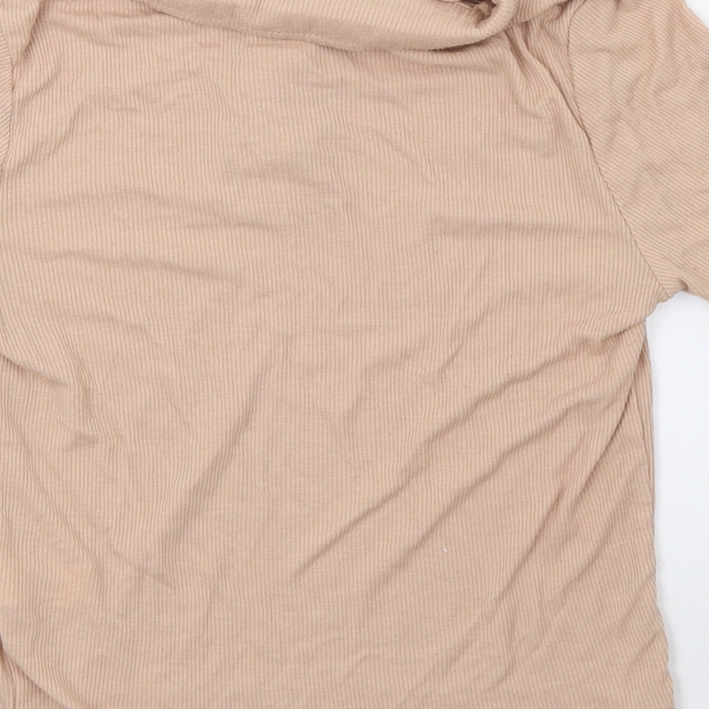 Primark Womens Beige Cropped Polo Size 14