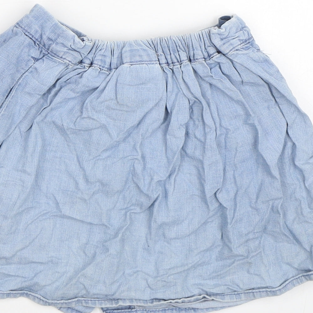 H&M Girls Blue Skater Skirt Size 5-6 Years