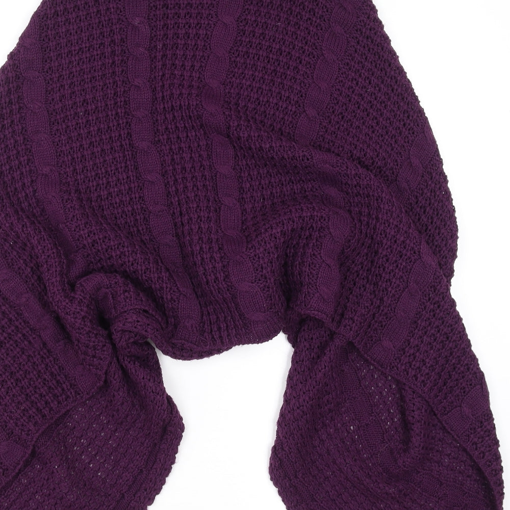Preworn Womens Purple Cape Jumper One Size