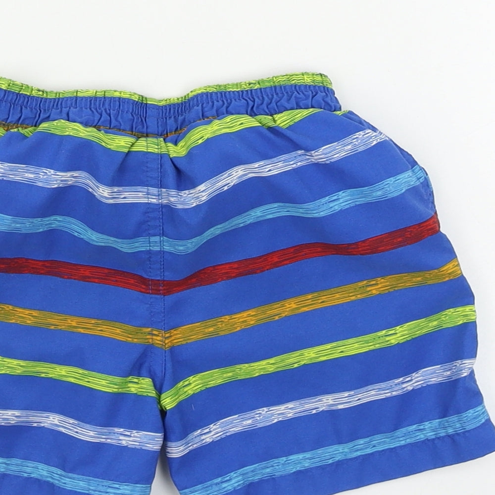 Ocean Pacific Boys Blue Striped Bermuda Shorts Size 2-3 Years