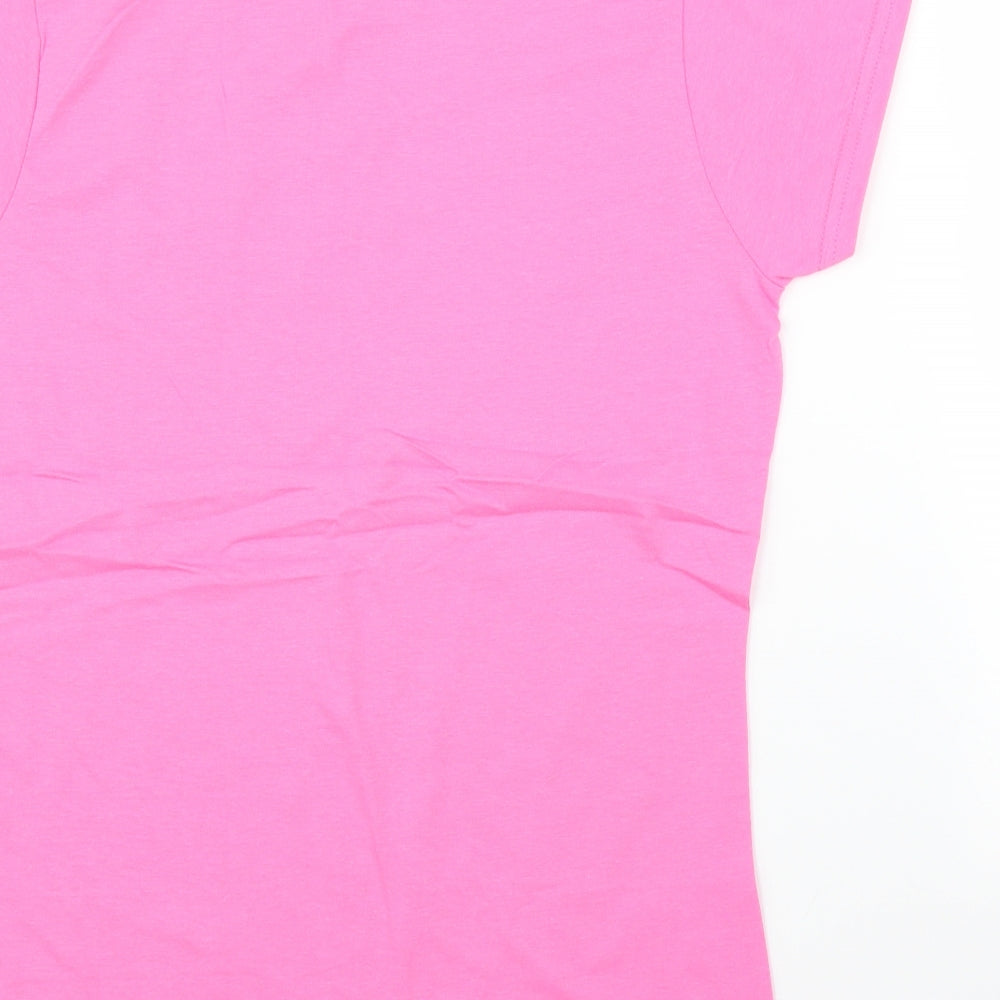 Gildan Womens Pink Basic T-Shirt Size M