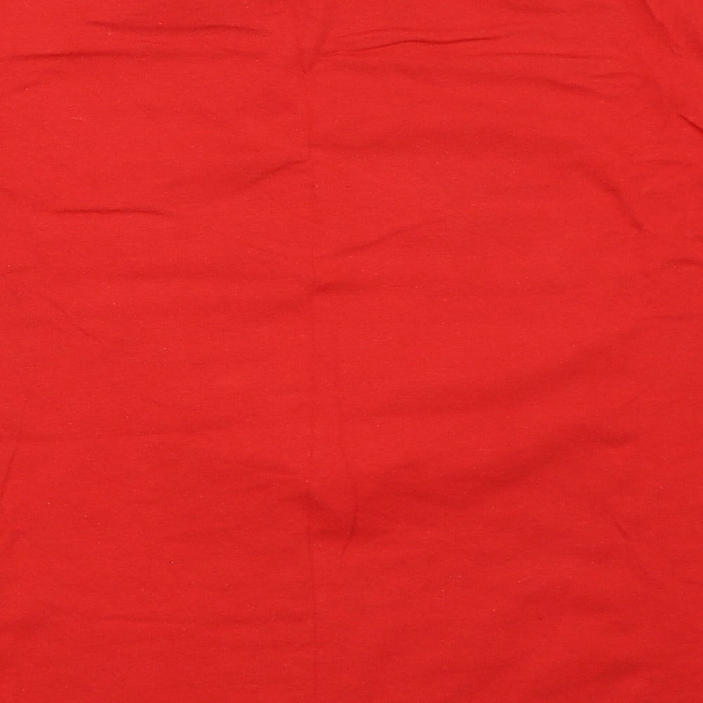 Gildan Girls Red Basic T-Shirt Size XL