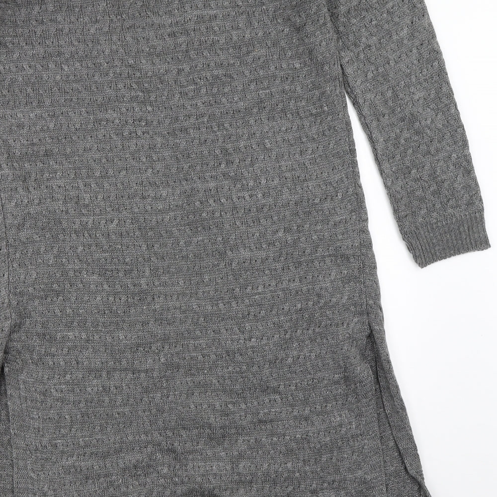 Sapphire Womens Grey Cardigan Jumper Size L