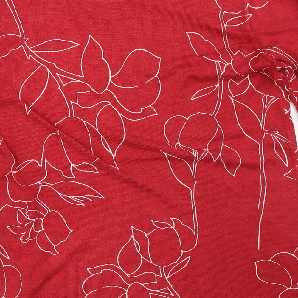 Next Womens Red Pullover Jumper Size 10