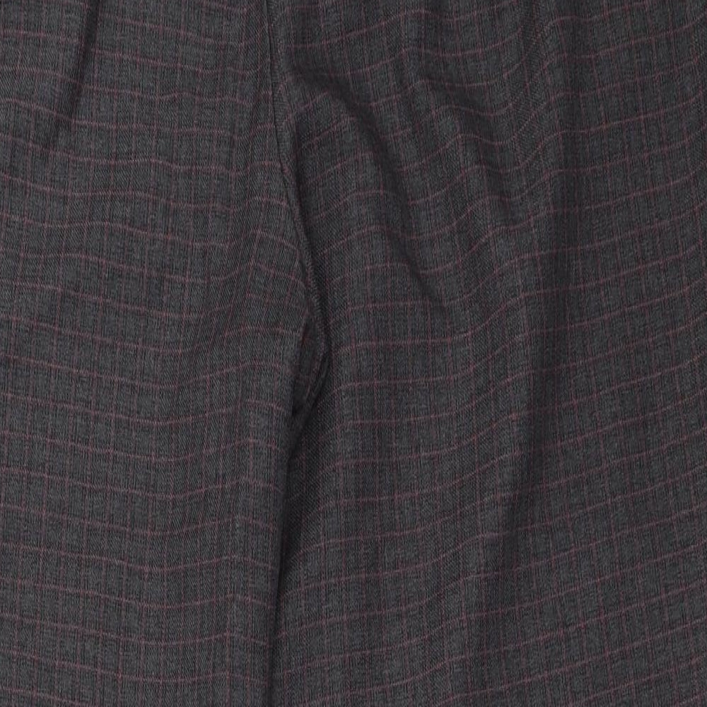 Bonmarché Womens Grey Cropped Trousers Size 18 L24.5 in