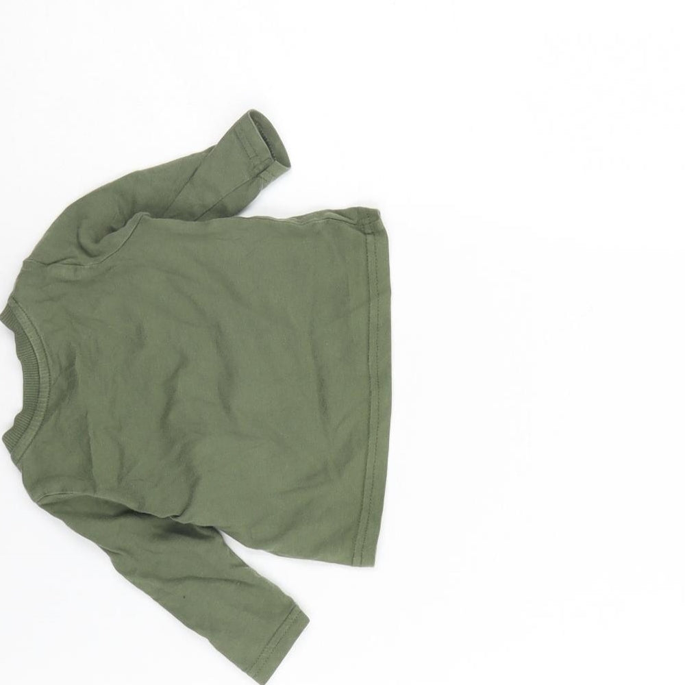 F&F Baby Green Basic T-Shirt Size 0-3 Months - new to the crew