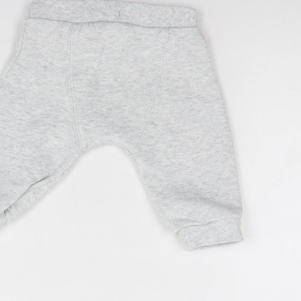 F&F Baby Grey Jogger Trousers Size 6-9 Months