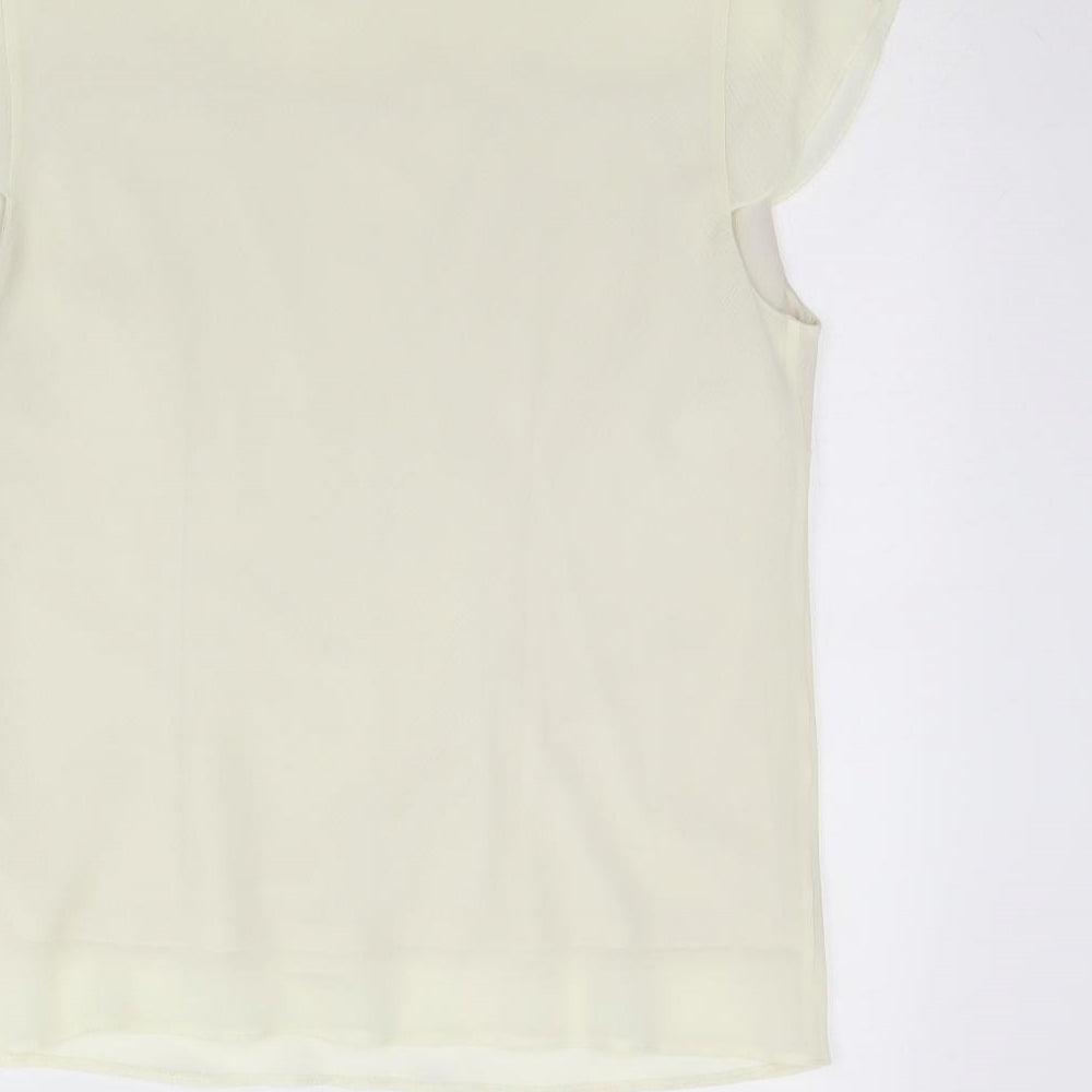 BHS Womens Ivory Basic Blouse Size 14