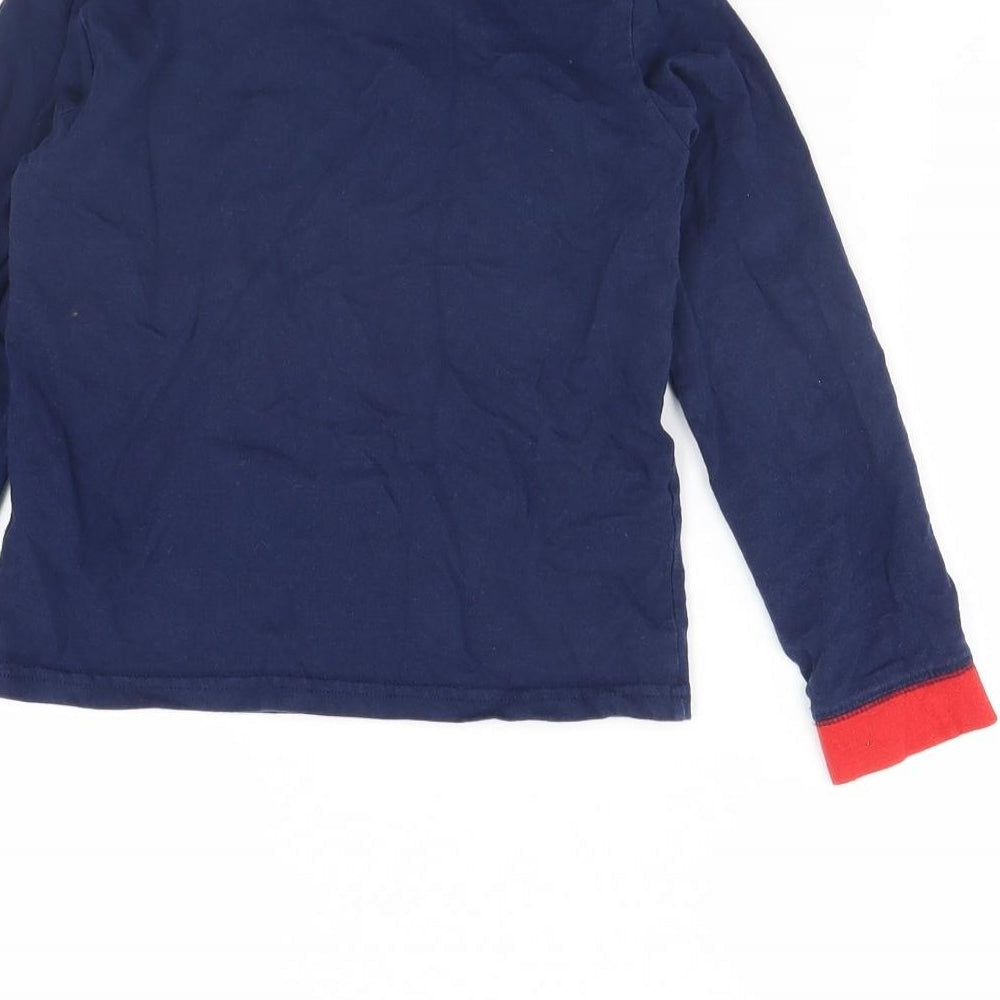 Preworn Girls Blue Solid Cami Pyjama Top Size 5 Years - Christmas