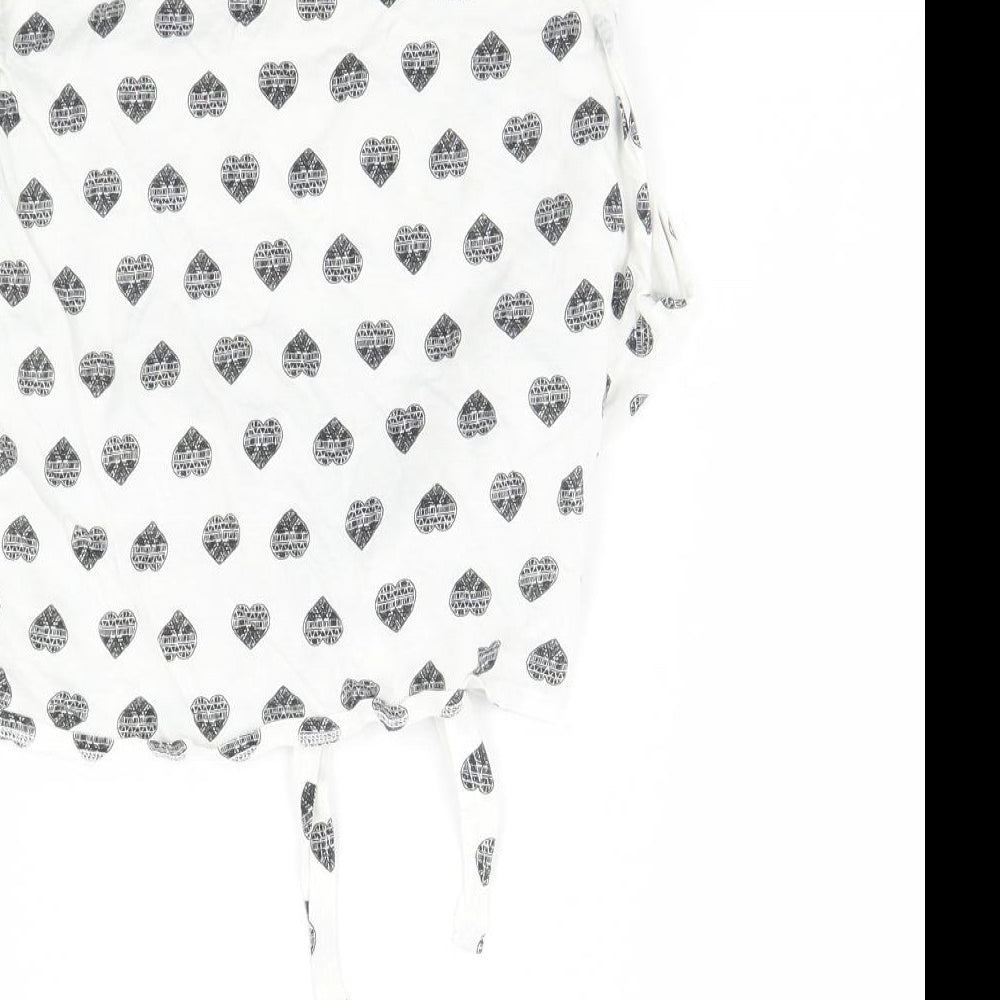 New Look Girls White Spotted Basic Tank Size 9 Years