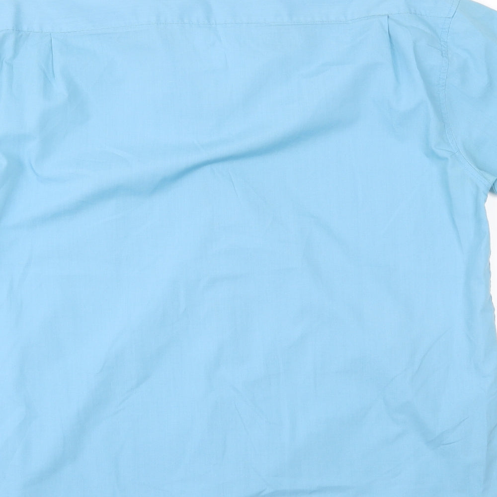 Classics Mens Blue Button-Up Size 16.5