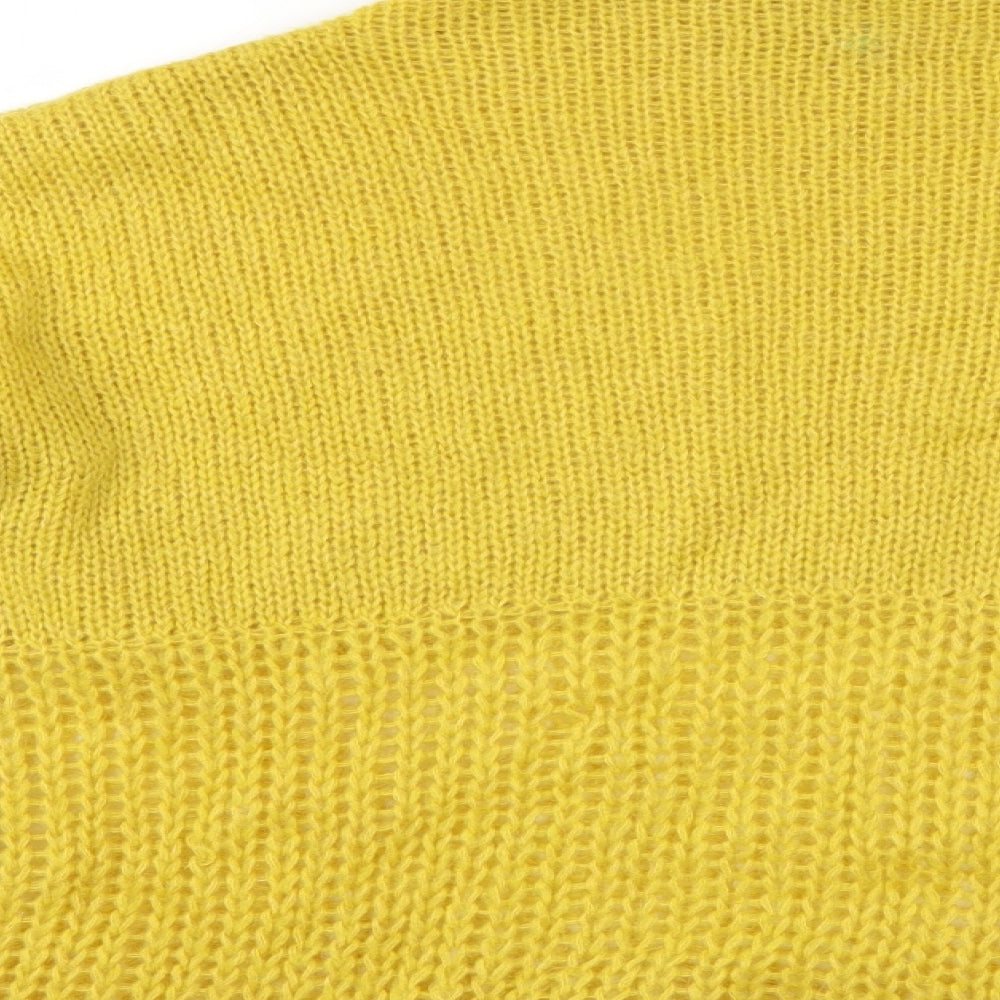 Preworn Womens Yellow Henley Jumper Size M