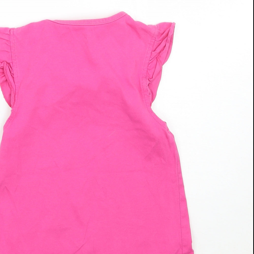 Sunshine girl Girls Pink Basic Tank Size 6-7 Years