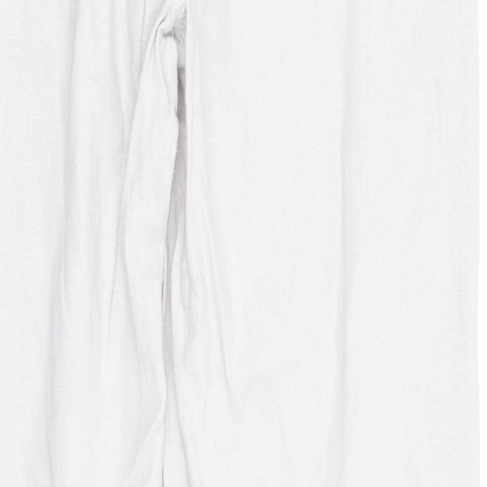 Next Womens Grey Trousers Size 10 L32 in