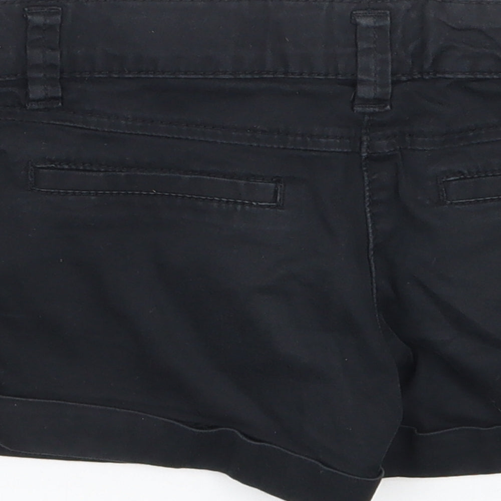 NEXT Girls Black Cargo Shorts Size 7 Years