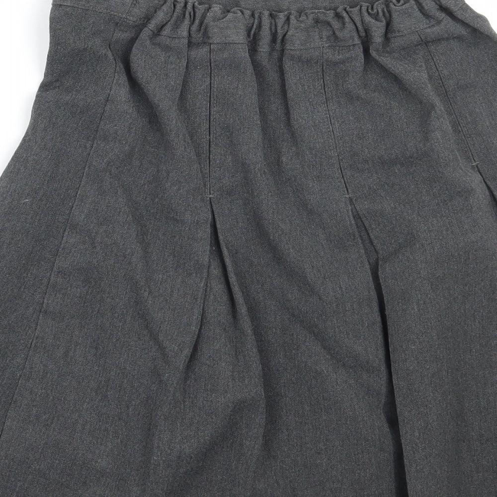 Marks & Spencer Girls Grey A-Line Skirt Size 8-9 Years