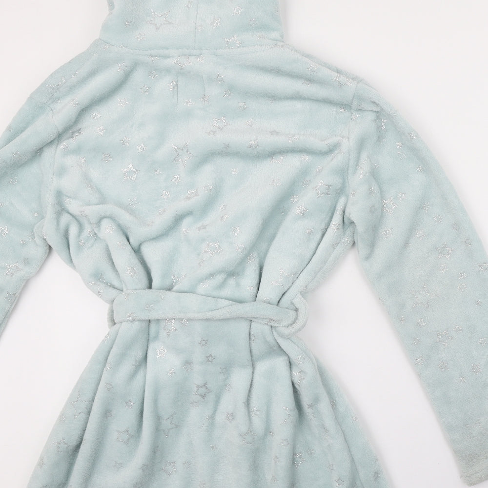 New Look Girls Blue Geometric Kimono Robe Size M