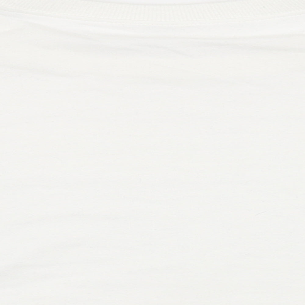Preworn Womens White Pullover Sweatshirt Size L