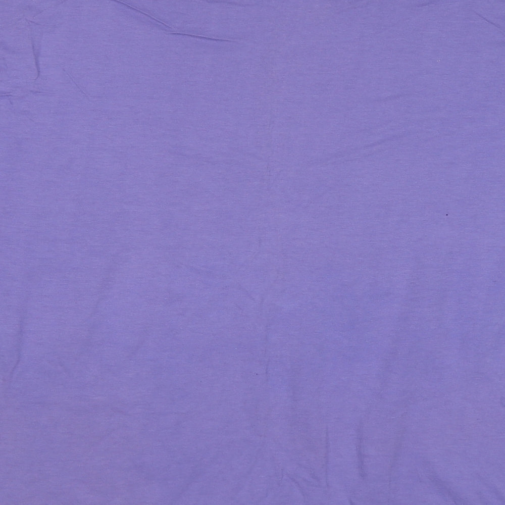Cis Co. Ltd Womens Purple Basic T-Shirt Size L