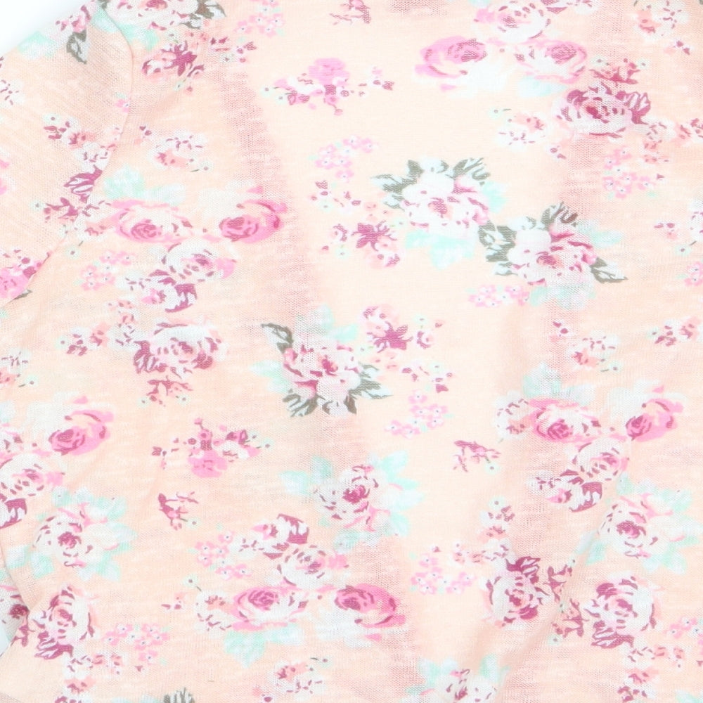 Young Dimension Girls Pink Floral Cardigan Jumper Size 3-4 Years