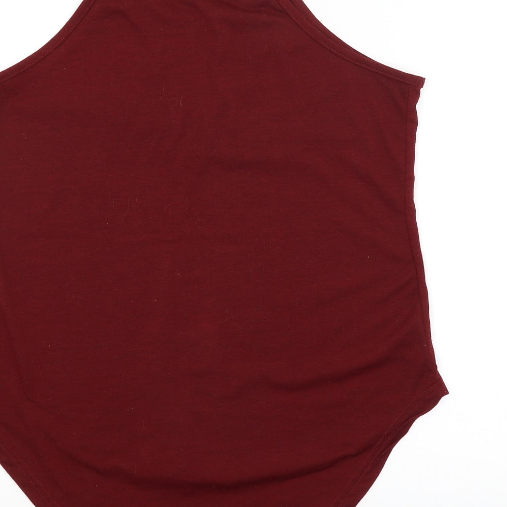 Preworn Womens Red Basic Tank Size M