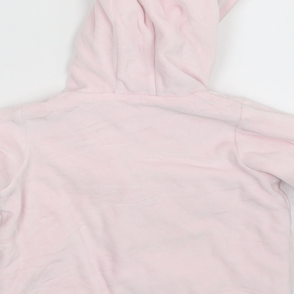 M&S Girls Pink Full Zip Jumper Size 9-12 Months