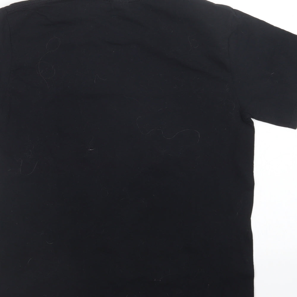 Gildan Mens Black T-Shirt Size M