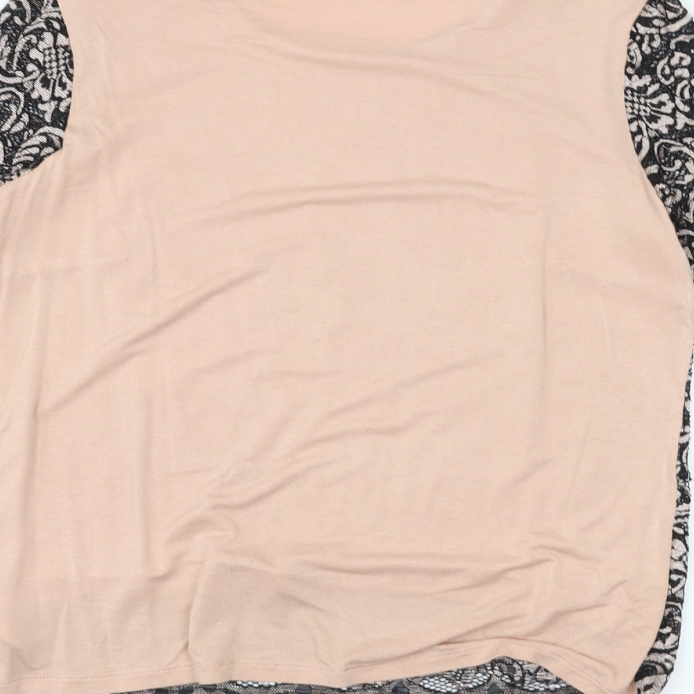 Marks & Spencer Womens Pink Basic T-Shirt Size 10