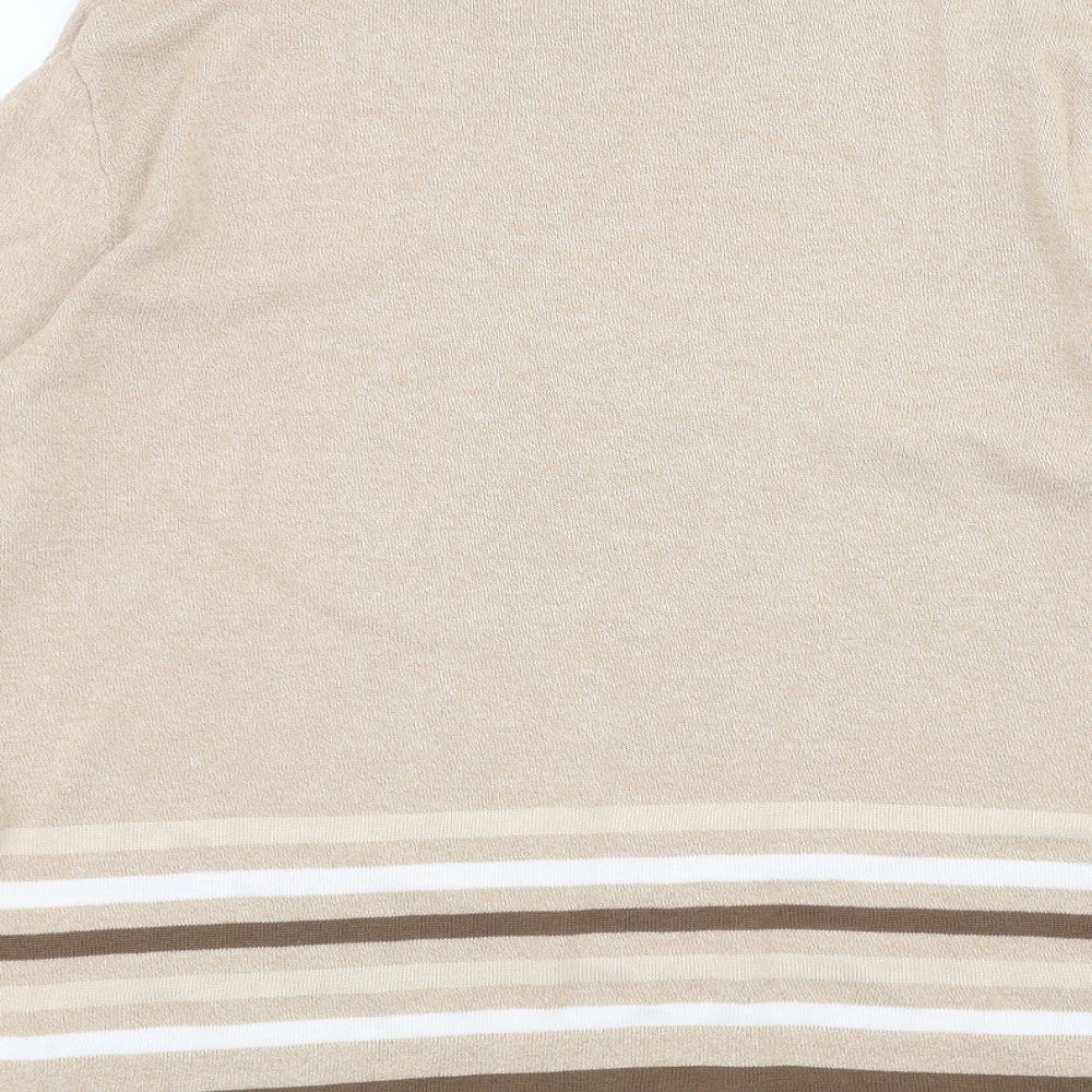 Principles Womens Brown Basic T-Shirt Size 10