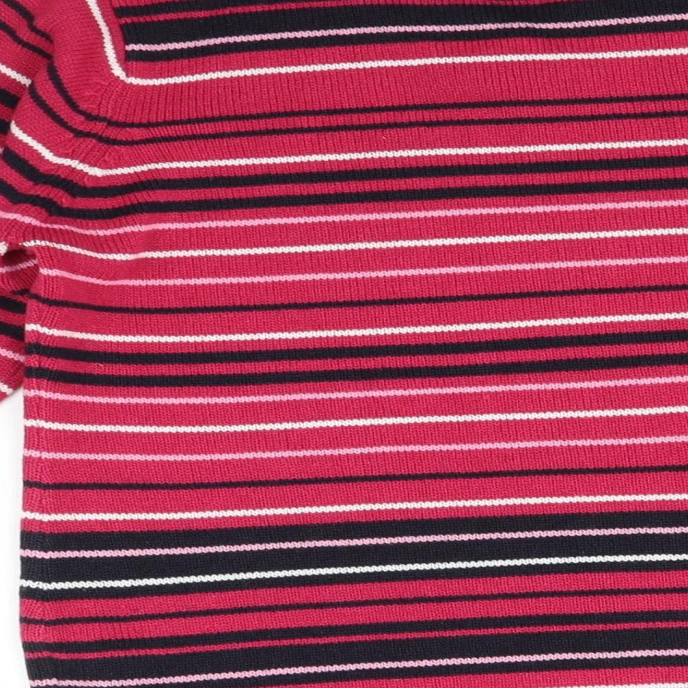 EWM Womens Multicoloured Striped Pullover Sweatshirt Size S