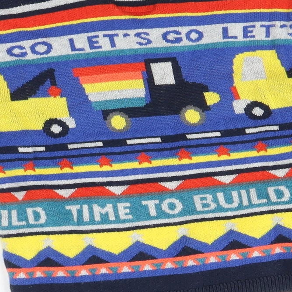 NEXT Baby Multicoloured Pullover Jumper Size 9-12 Months - Cars