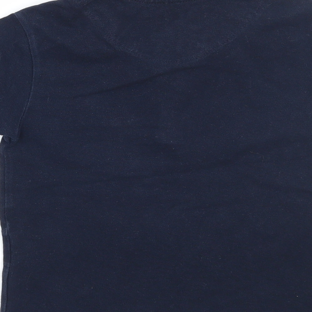 The Spitalfields Shirt Co Boys Blue Basic Polo Size 5-6 Years