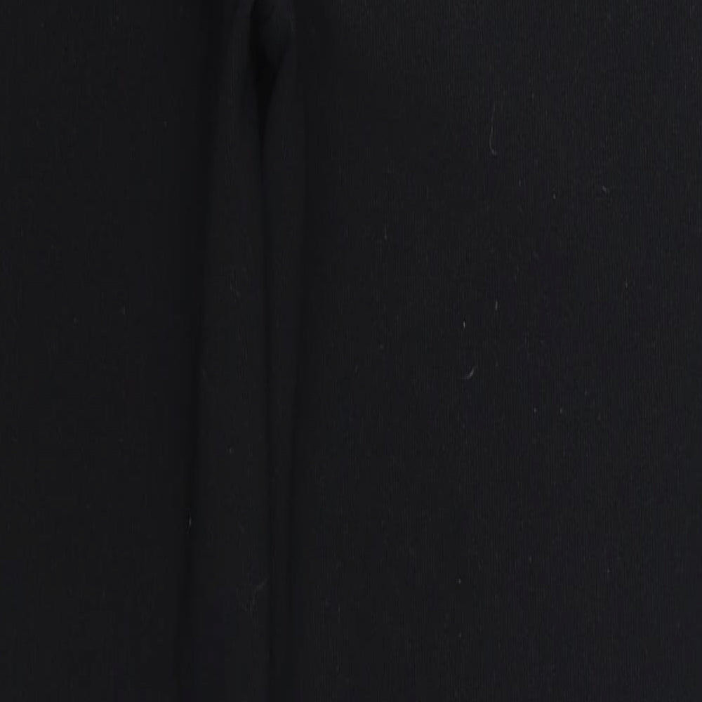 Preworn Womens Black Trousers Size 8 L25 in