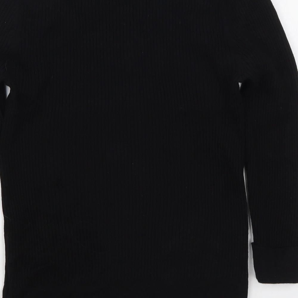 Marks & Spencer Womens Black Knit Pullover Jumper Size 10