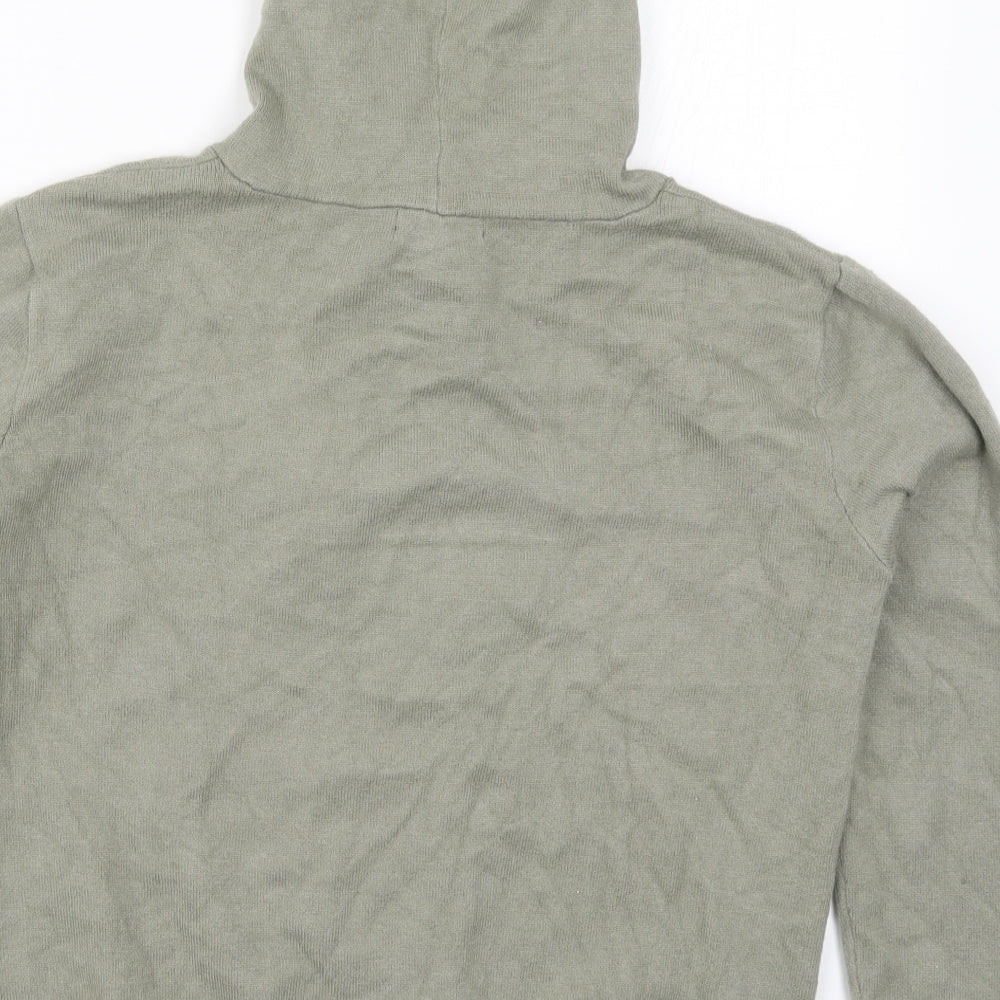 Primark Womens Green Knit Pullover Hoodie Size 12