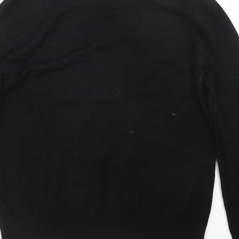 Casamia Womens Black Knit Pullover Jumper Size M