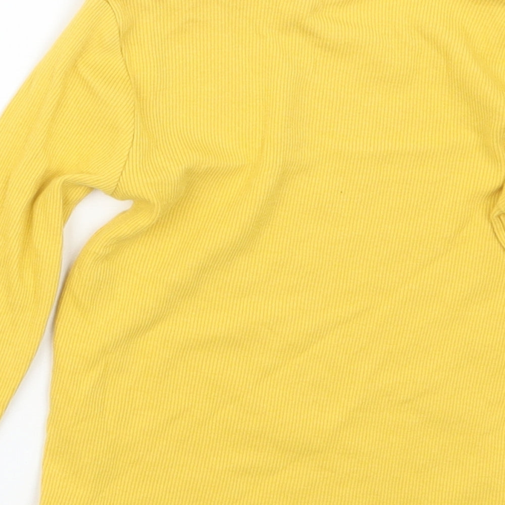 George Girls Yellow Basic T-Shirt Size 2-3 Years
