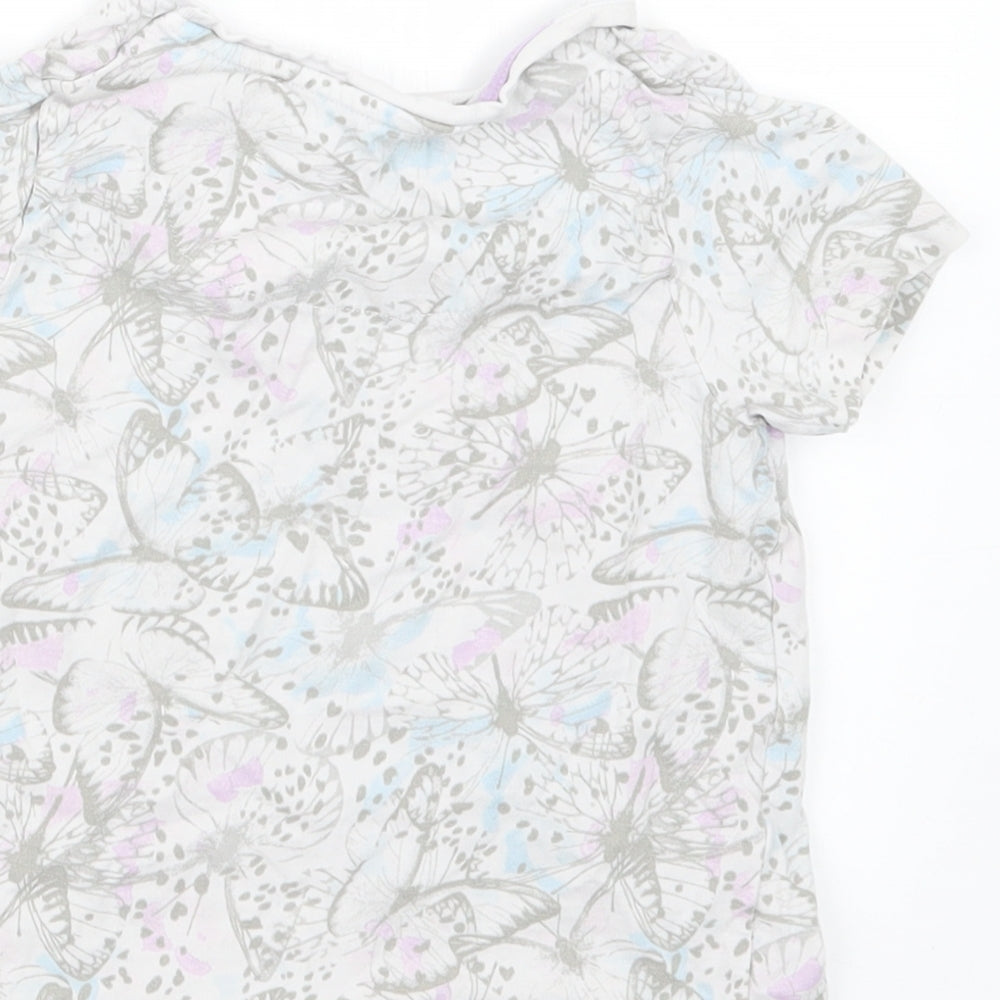 TU Girls White Geometric Top Pyjama Top Size 3-4 Years