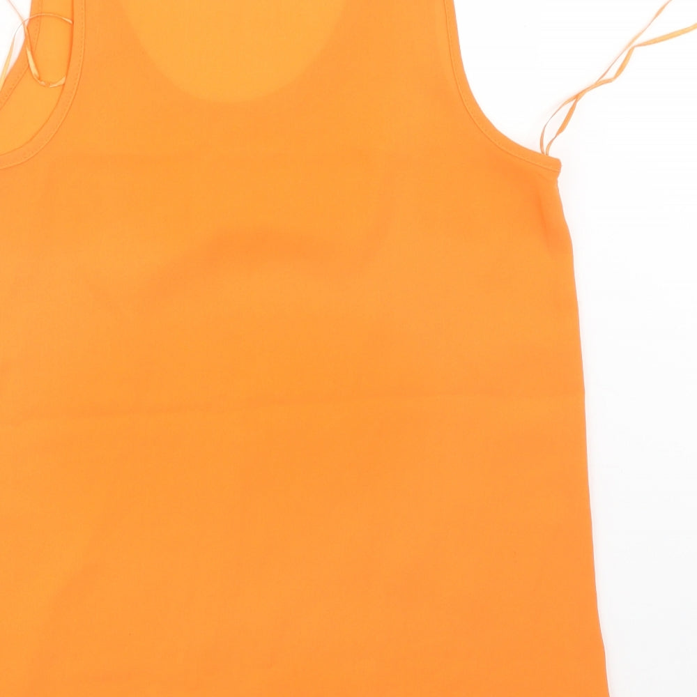Primark Womens Orange Basic Tank Size 8