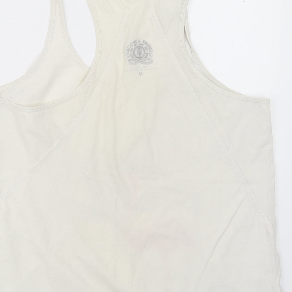 Element Advocates Womens White Basic Tank Size M