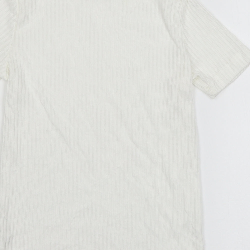 Atmosphere Womens White Jersey Basic T-Shirt Size 8