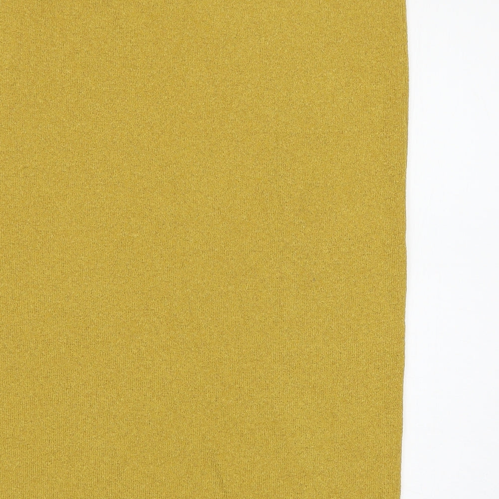 Marks & Spencer Womens Yellow Knit Straight & Pencil Skirt Size XL