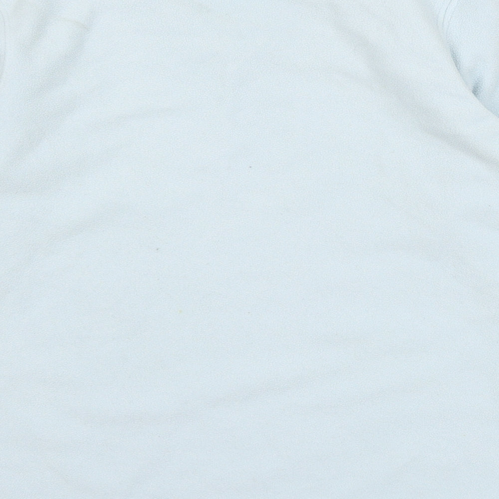 George Womens Blue Solid Fleece Top Pyjama Top Size M