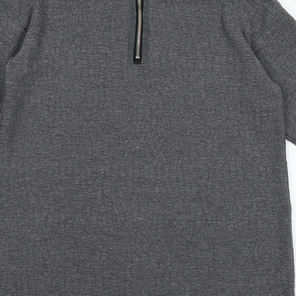 Topshop Womens Grey Knit Pullover Jumper Size 10